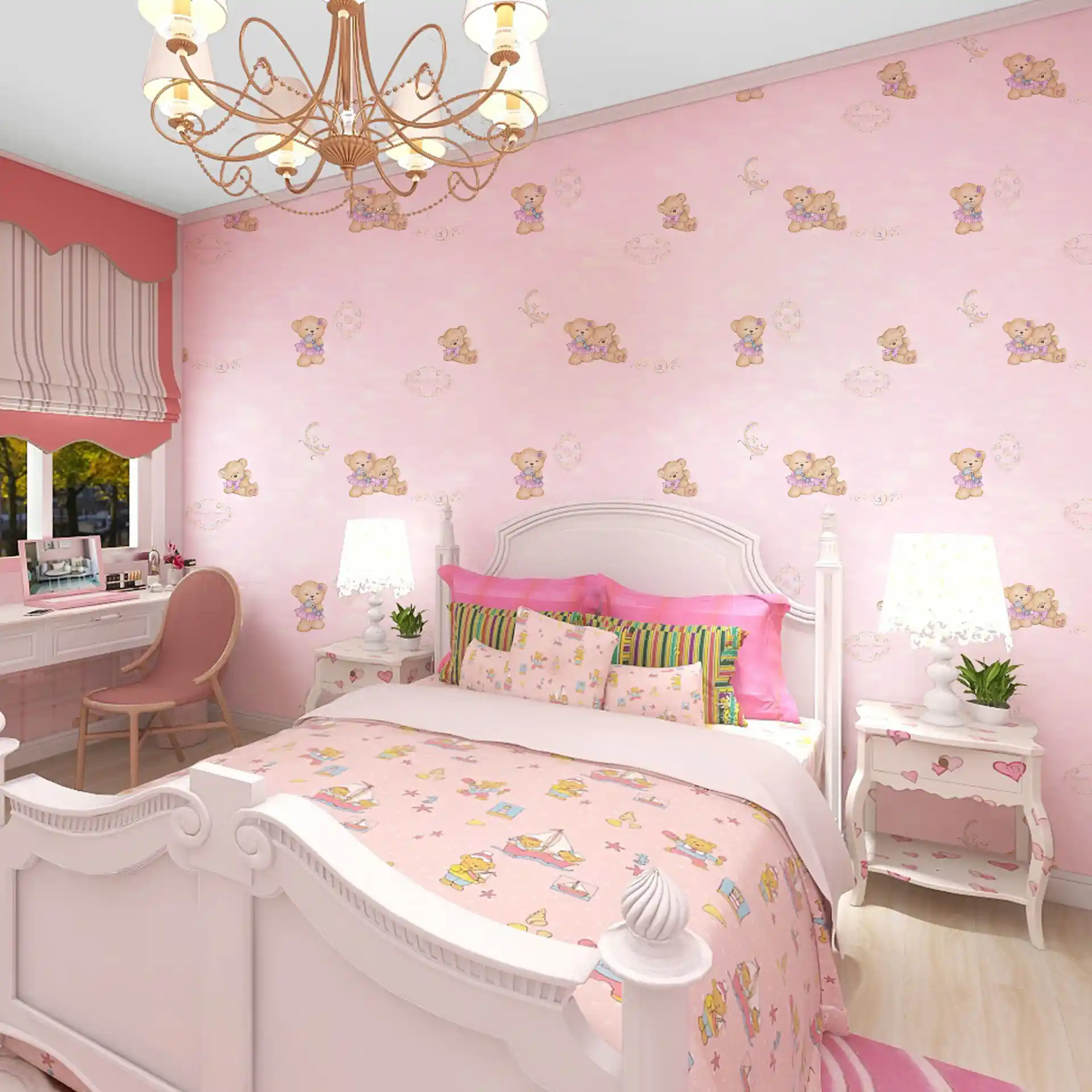 Girls Bedroom Wallpaper | Shop at Piwall wallpaper