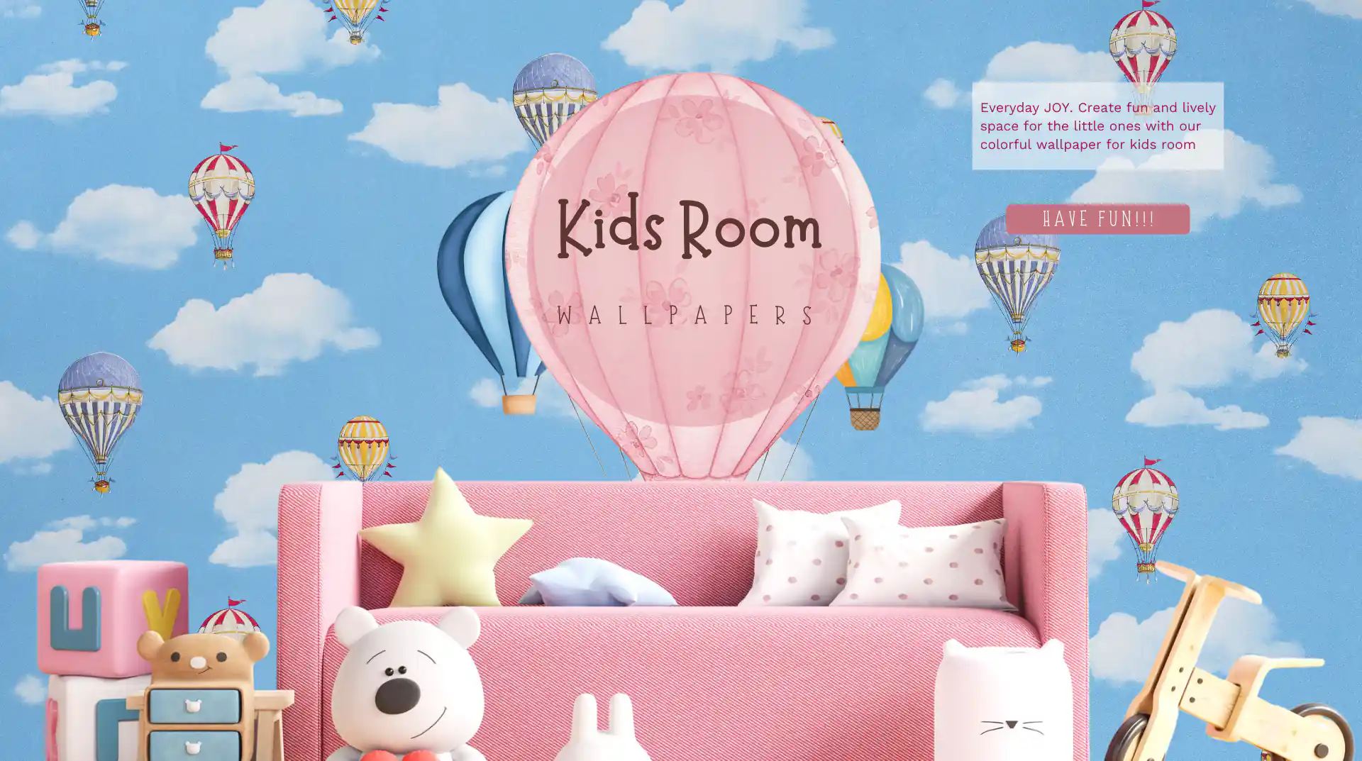 Kids Room Wallpaper | Shop at Piwall banner