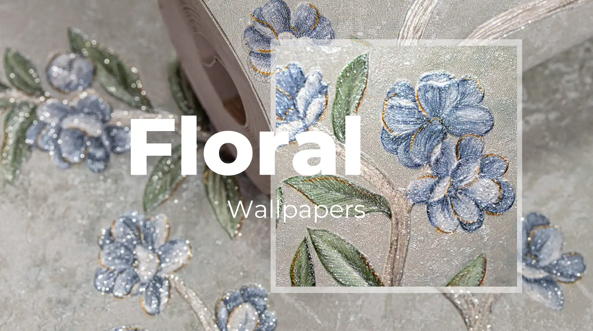 Floral Wallpaper Living Room banner