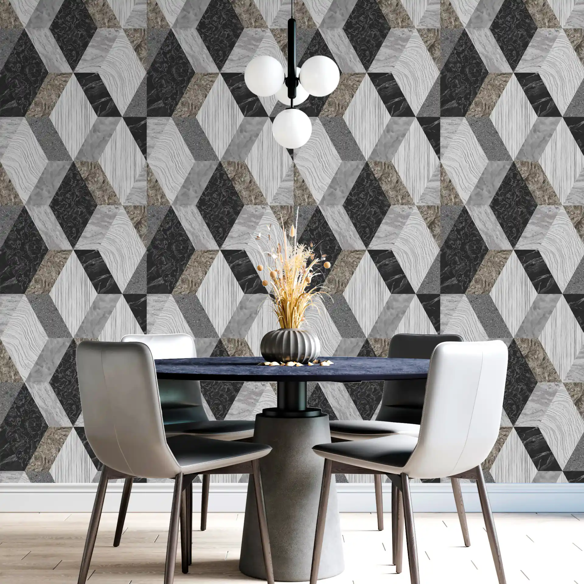 Grey Geometric Wallpaper | Buy Online at Piwall wallpaper