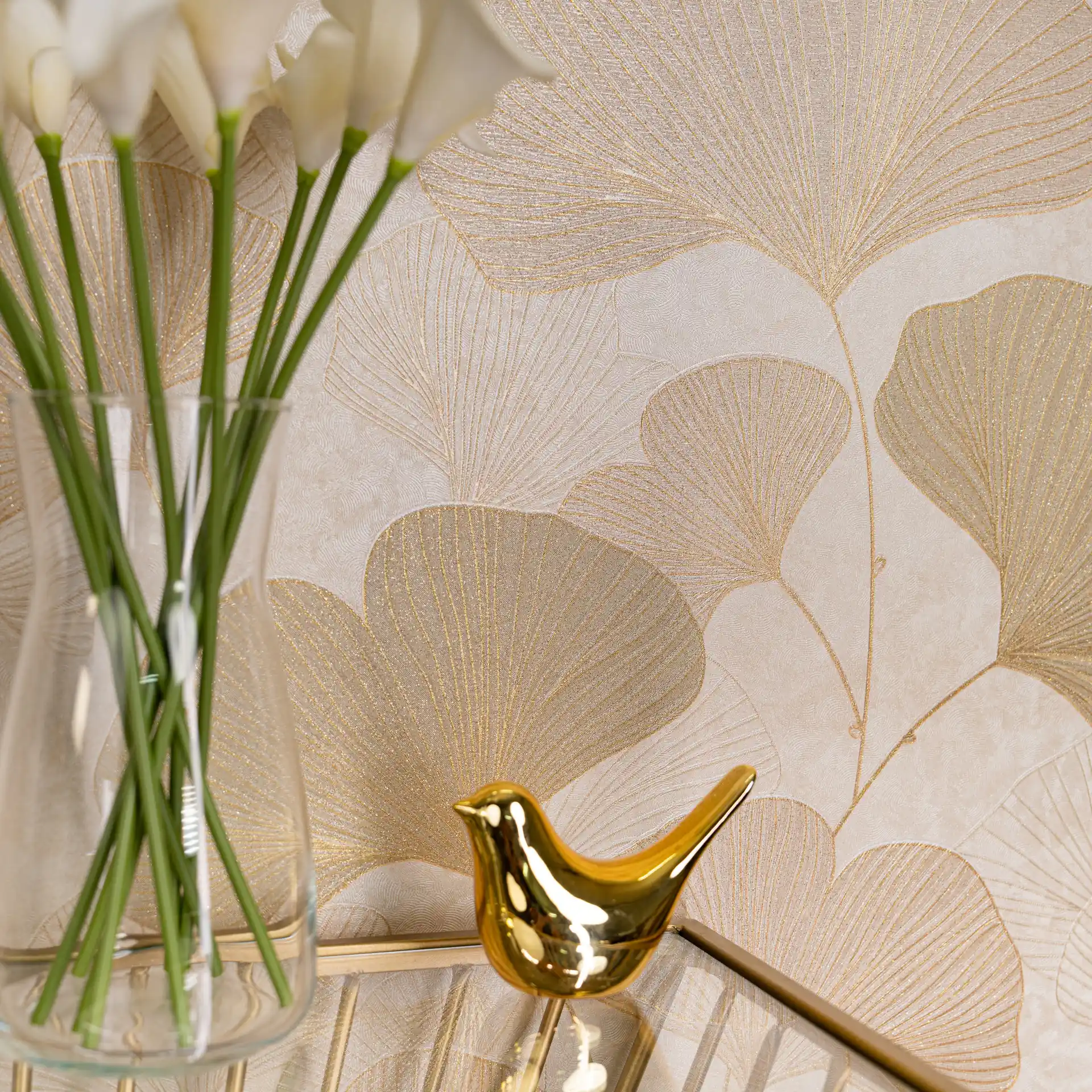 Beige Wallpaper for Living Room | Shop at Piwall wallpaper