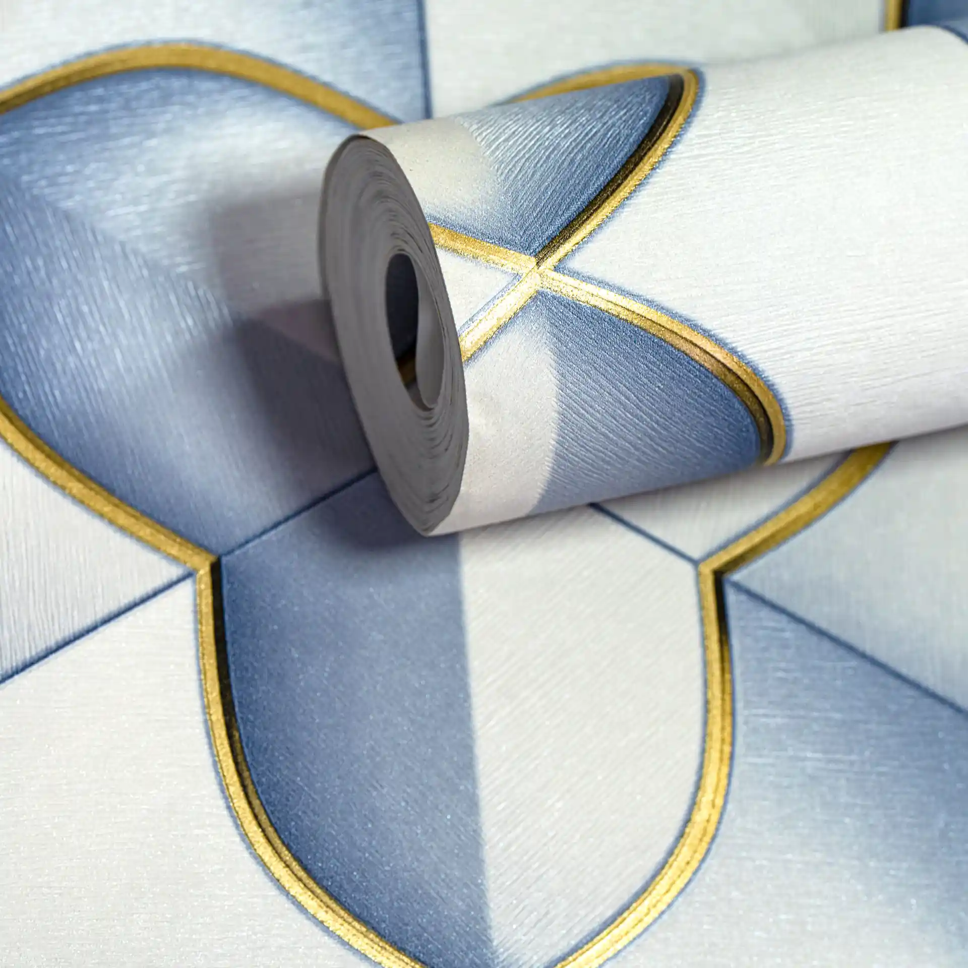 Blue Geometric Wallpaper  | Buy Online At Piwall wallpaper