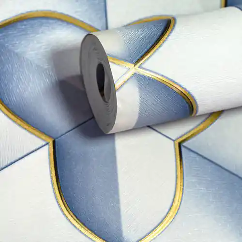 Blue Geometric Wallpaper