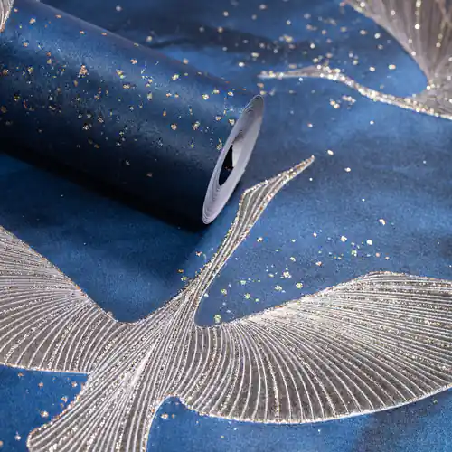 Blue Kids Room Wallpaper