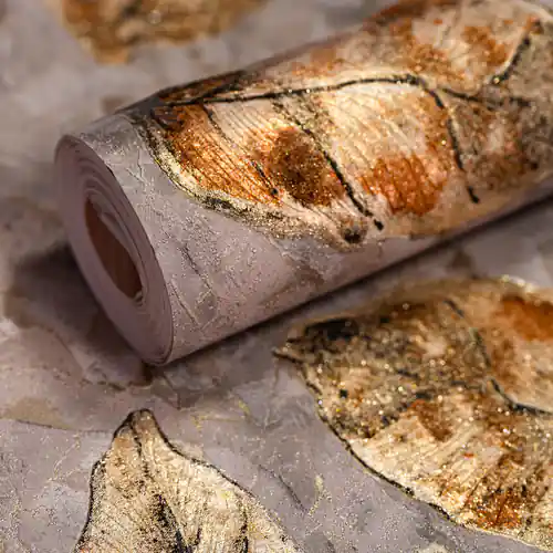 Brown Living Room Wallpaper