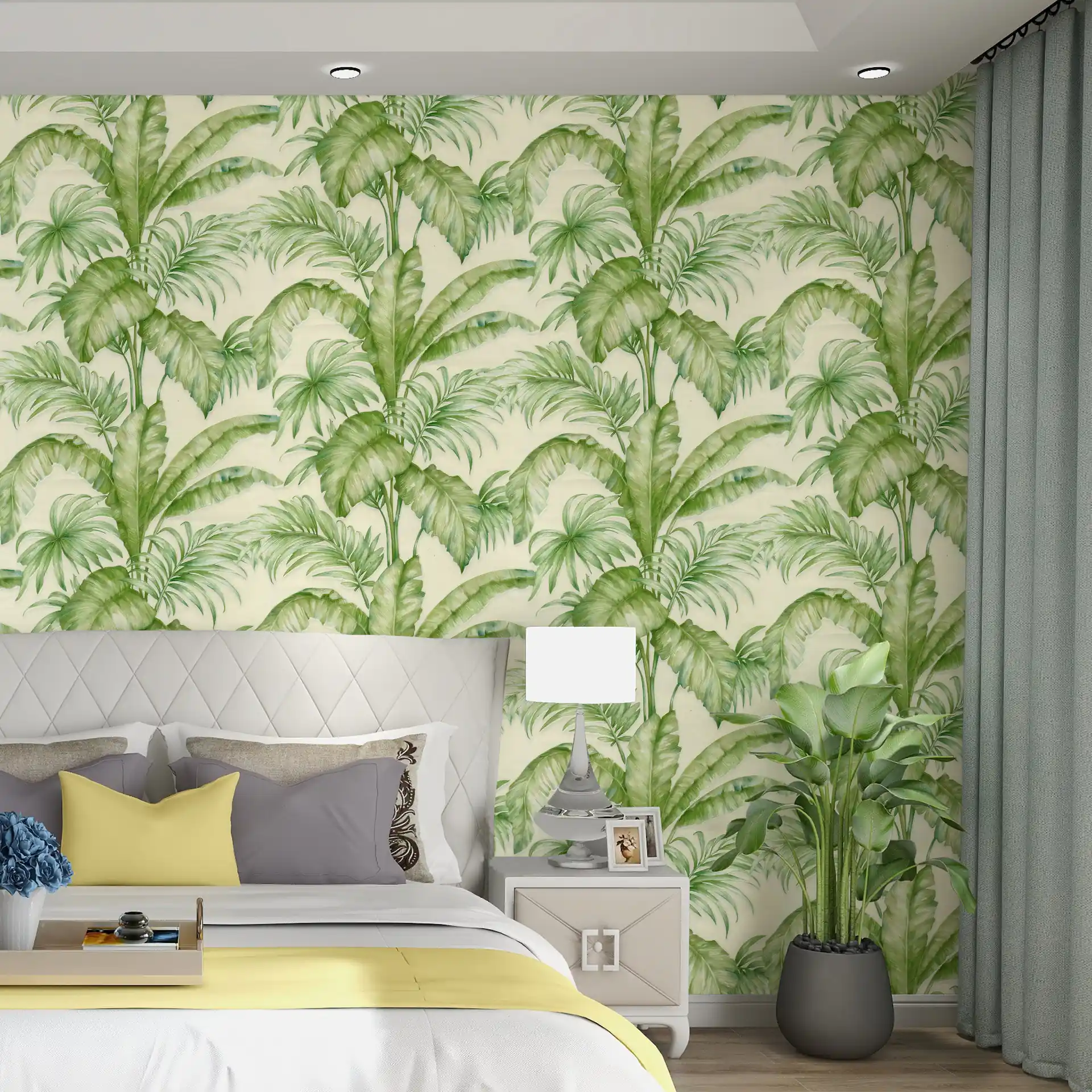 Green Tropical Wallpaper | Buy Online at Piwall wallpaper