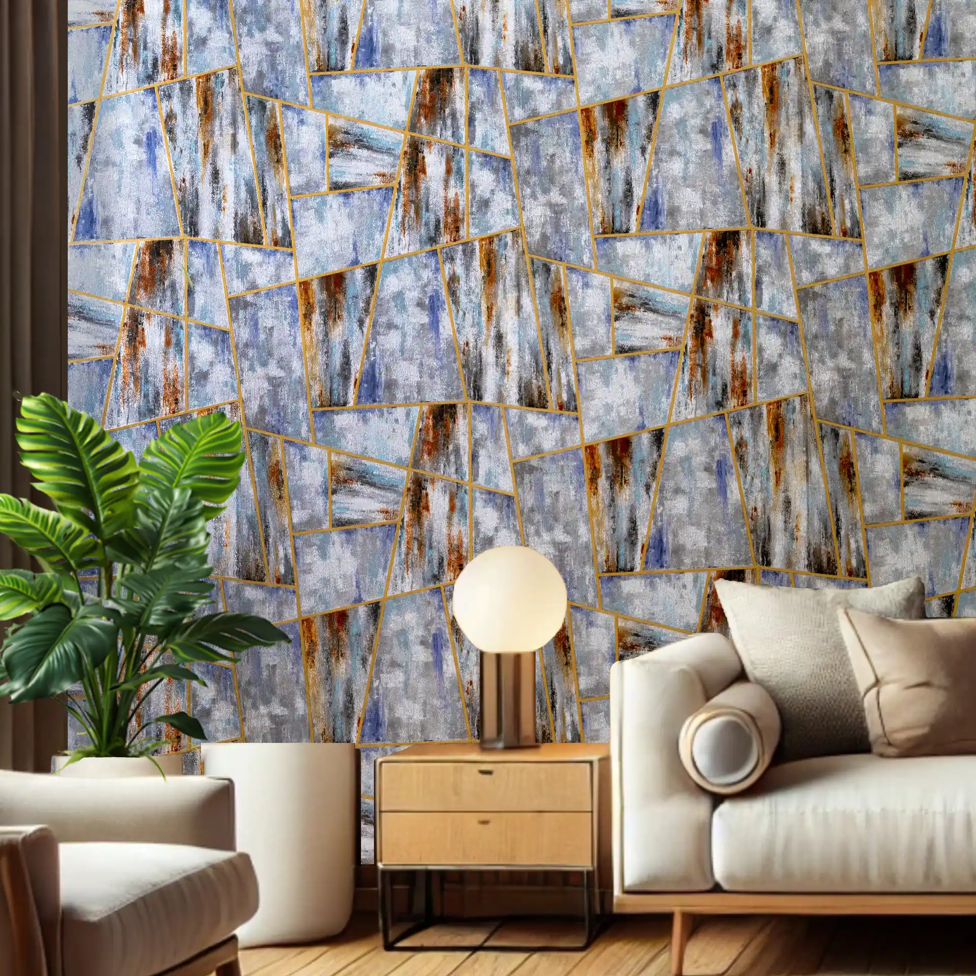 Turquoise Abstract Wallpaper | Buy Online at Piwall wallpaper