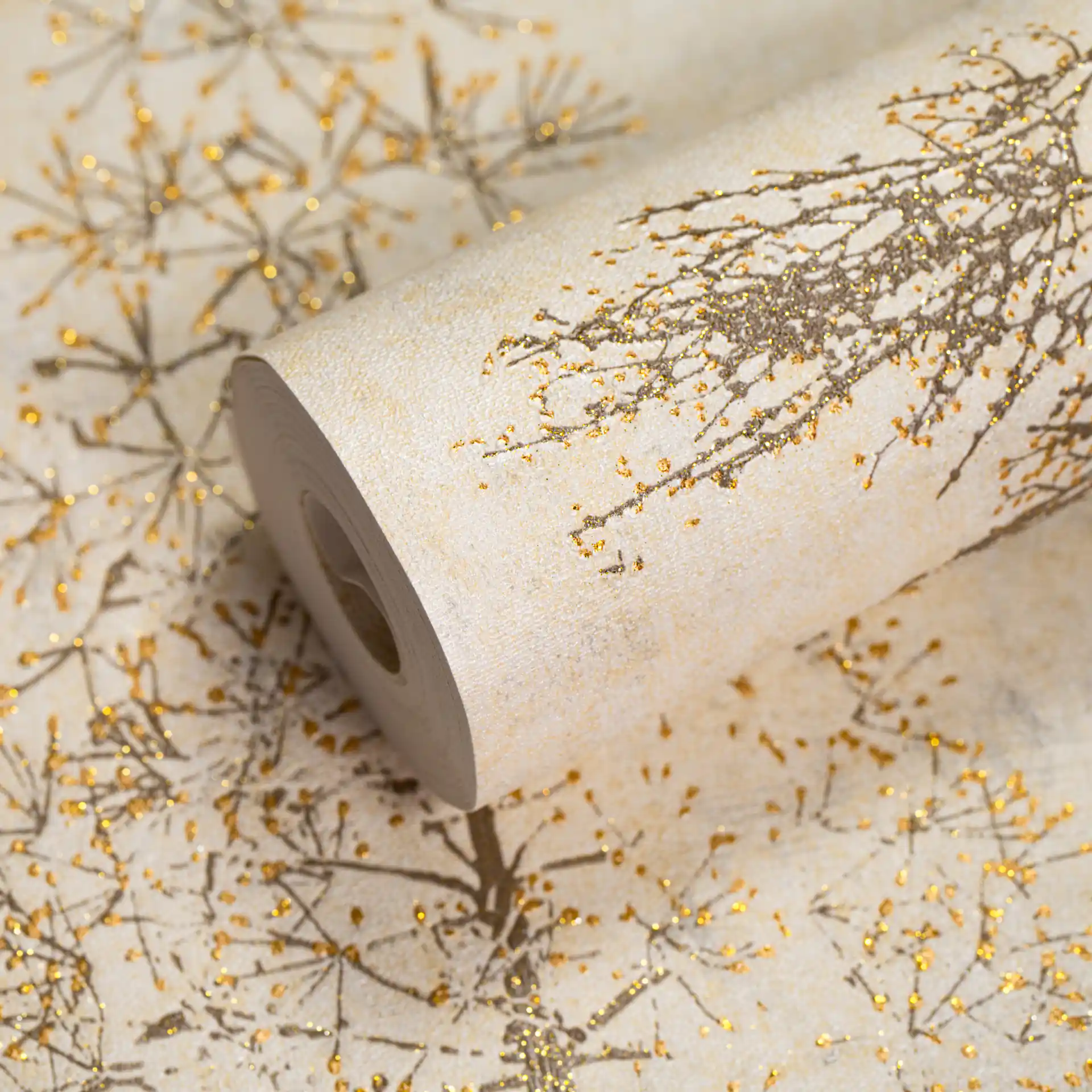 Golden Christmas Trees